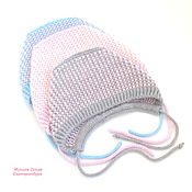 Одежда детская handmade. Livemaster - original item Warm knitted caps for girls. Merino, Angora.. Handmade.