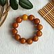Bracelet made from Baltic amber, color is coffee with milk. Bead bracelet. Mark Amberstein, sale amber products. My Livemaster. Фото №5