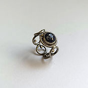 Украшения handmade. Livemaster - original item Lapis lazuli ring, nickel silver. Handmade.