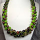 Necklace beads natural stone brown green, Necklace, Moscow,  Фото №1