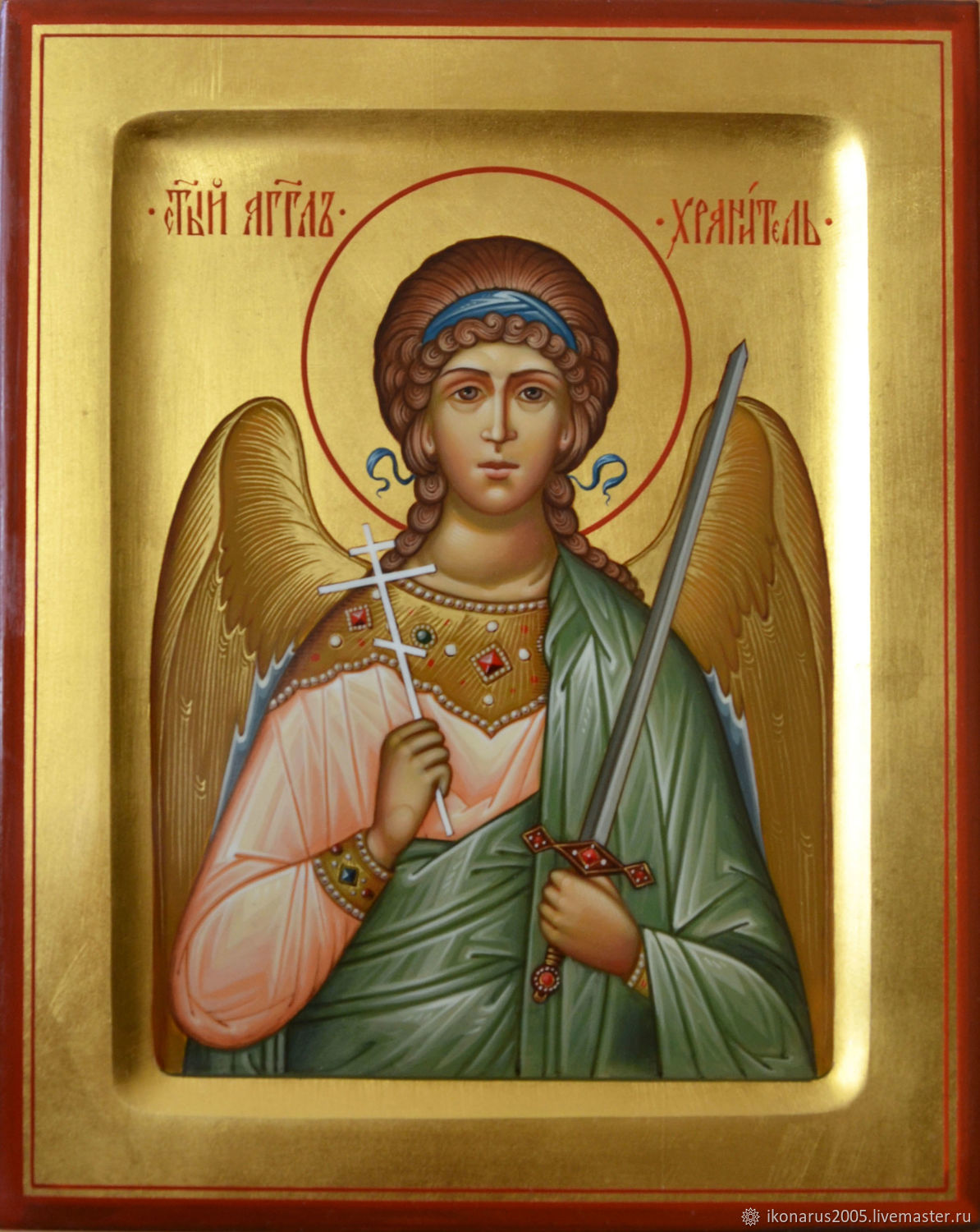 Рукописные иконы ангела хранителя