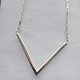 Order Geometry (triangle) necklace made of 925 sterling silver. marusjy. Livemaster. . Necklace Фото №3