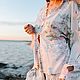 Летний пижамный костюм для отдыха из 100% тенселя. Костюмы. ShowRoom Malika (elvira-gadjiyeva). Ярмарка Мастеров.  Фото №6