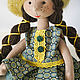 Текстильная кукла в изумрудном платье. Интерьерная кукла. Handsewing.toys (Ирина). Ярмарка Мастеров.  Фото №5
