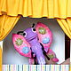Juguete de mariposa en fieltro de mano, muñeca de guante, teatro de marionetas. Puppet show. AnzhWoolToy (AnzhelikaK). Интернет-магазин Ярмарка Мастеров.  Фото №2
