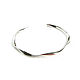 Twisted bracelet silver thin 'Spiral' open bracelet, Hard bracelet, Moscow,  Фото №1