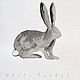 Картина графика Белый кролик акварель пасхальный кролик. Картины. Картины маслом на холсте. Ursula-f. Интернет-магазин Ярмарка Мастеров.  Фото №2