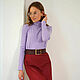 Turtleneck made of viscose Lavender, turtleneck badlon knitwear lilac. Turtleneck Sweaters. mozaika-rus. My Livemaster. Фото №4