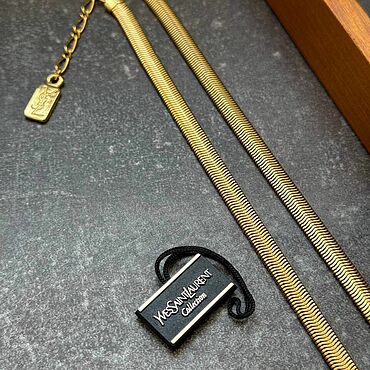 Винтаж ручной работы. Ярмарка Мастеров - ручная работа Винтаж: Цепь змейка Yves Saint Laurent. Handmade.