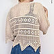 Order Fillet blouse Lovely corners. talking-sweater. Livemaster. . Shirts-nets Фото №3