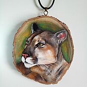 Украшения handmade. Livemaster - original item Pendant: Puma. Handmade.