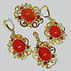 Handmade 925 silver headset with natural carnelian. Jewelry Sets. Silverjewels. My Livemaster. Фото №4