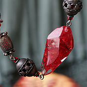 Украшения handmade. Livemaster - original item Necklace: vintage style with dried flowers 