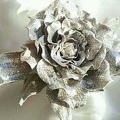 Украшения handmade. Livemaster - original item Rose Flower Brooch Genuine Suede. Handmade.