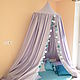 The magic play tent ' March '/ the four poster bed, the canopy in the nursery, Canopy for crib, Moscow,  Фото №1