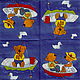 Napkins for decoupage childhood bear fishwives print, Napkins for decoupage, Moscow,  Фото №1