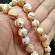 Order Natural Sand Mother of pearl women's beads. naturalkavni. Livemaster. . Beads2 Фото №3