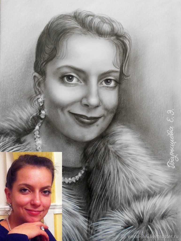 Как нарисовать портрет сестры - 87 фото