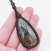 Украшения handmade. Livemaster - original item Sarinite pendant brown stone large male pendant female. Handmade.
