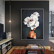 Картины маслом на холсте на заказ Абстрактная  масляная живопись в дом