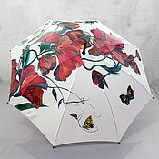 Аксессуары handmade. Livemaster - original item Umbrella-cane painted with a cover 
