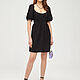 Cotton dress with a neckline in black. Dresses. ivavavilonskaya. Online shopping on My Livemaster.  Фото №2