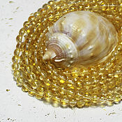 Материалы для творчества handmade. Livemaster - original item Beads 30 pcs round 6 mm Yellow-gold two-tone. Handmade.