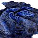 Order Natural fur-dark blue Sheepskin with a brown coating. tarzderi. Livemaster. . Fur Фото №3
