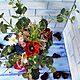 Extravagancia de campo, un ramo en una Copa. Bouquets. Уютное теплосердечие. My Livemaster. Фото №4