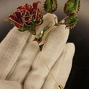 Украшения handmade. Livemaster - original item Gilded brooch 