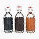 Moonshine bottle in a leather case, 1 liter. Bottles. breatley. My Livemaster. Фото №6