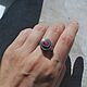 Order Rhodonite ring, silver and gold. Unique Jewelry. Livemaster. . Rings Фото №3