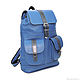 Order Backpack leather female blue Ultramarine Mod P12-171. Natalia Kalinovskaya. Livemaster. . Backpacks Фото №3