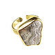 Beige agate ring, large ring, agate ring. Rings. Irina Moro. Online shopping on My Livemaster.  Фото №2