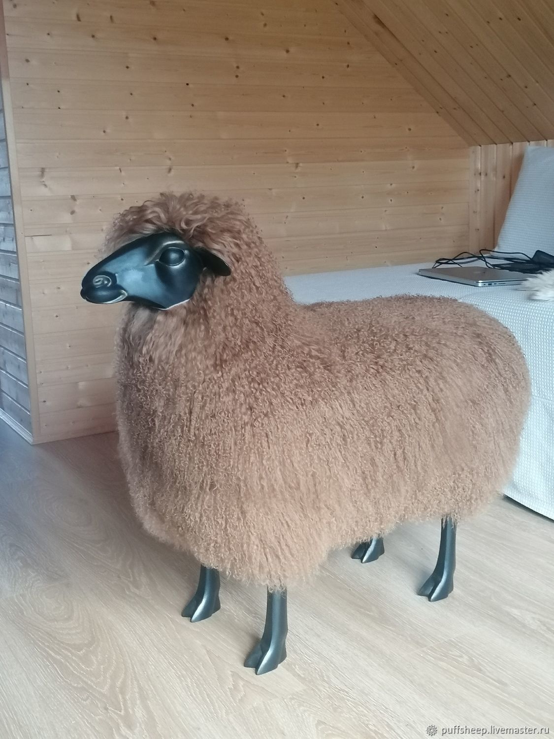 Овечка-пуфик в стиле Лаланн (большая) купить в интернет-магазине Ярмарка Мастеров по цене 75000 ₽ – VWSC0RU, Пуфы и пуфики, Санкт-Петербург - доставка по России