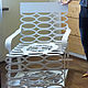 БАЛИЙСКИЙ КОКОС -VERMA White Ar Deco metal chair. Кресла. BEAUTIFUL OBJECTS OF DC. Ярмарка Мастеров.  Фото №4