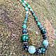 Green necklace made of jade and agate, decoration made of natural stones. Necklace. Treasures Of Aphrodite. Online shopping on My Livemaster.  Фото №2