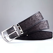 Аксессуары handmade. Livemaster - original item Genuine Ostrich leather Belt IMS3100B. Handmade.
