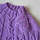Sweaters & Jumpers: Light purple jumper with braid pattern. Sweaters and jumpers. 4 children-baby. My Livemaster. Фото №6