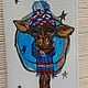  Giraffe in a hat. Passport cover. Nardetum (Naradostvam). My Livemaster. Фото №5