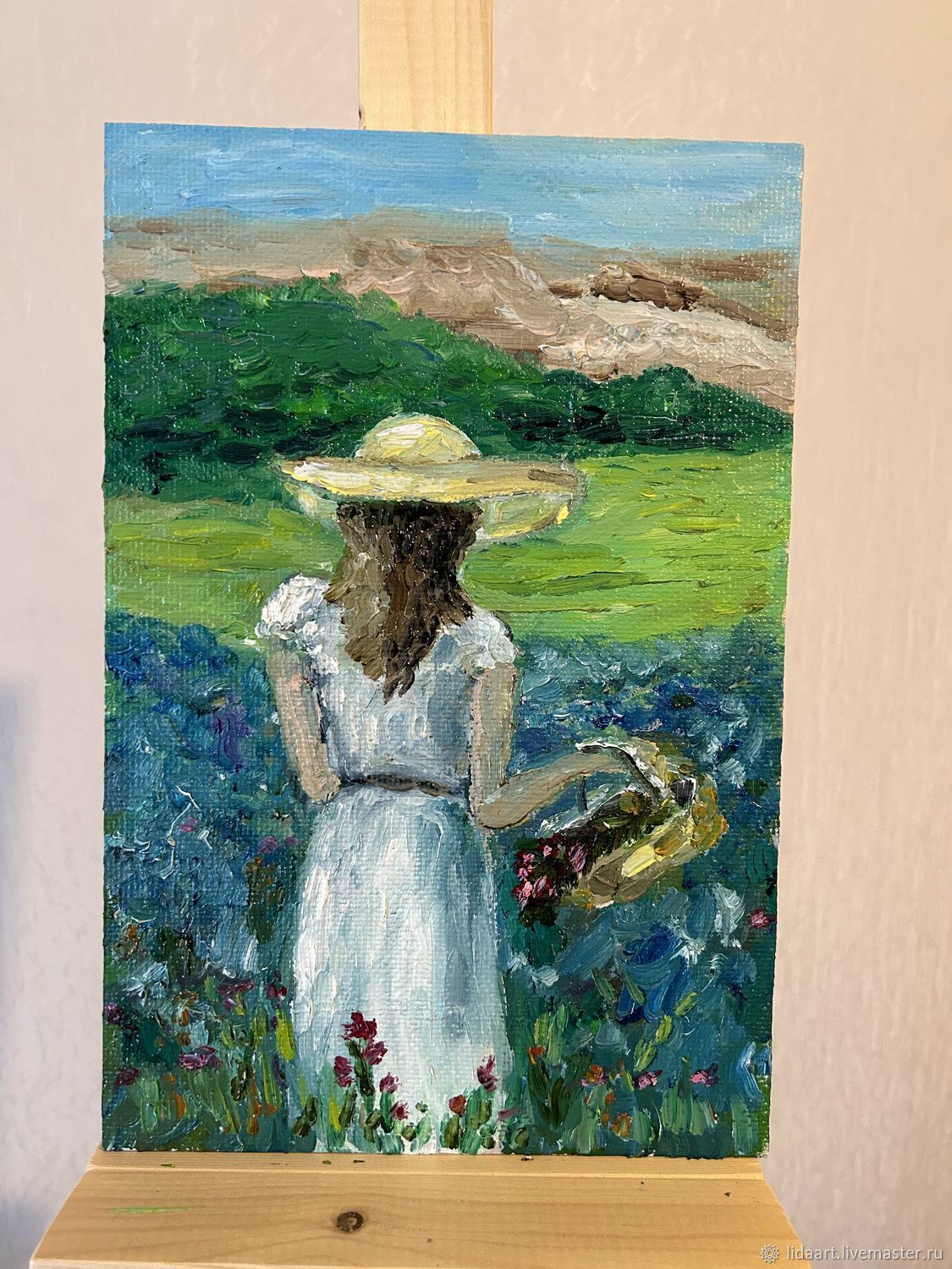 Картины: Девушка в летней шляпе №2 в интернет-магазине на Ярмарке ...