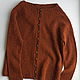 Order Red knitted jacket 'Rust' raglan wool. SolarisArtis. Livemaster. . Cardigans Фото №3