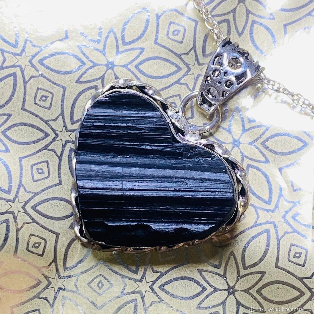 Amulet pendant with black tourmaline sherl buy, Pendant, Tolyatti,  Фото №1