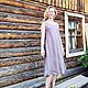 Linen dress, length below the knee, loose fitting. Dresses. Boho-Eklektika. My Livemaster. Фото №6