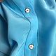 Винтаж: Блузка небесно-голубая из вискозы 48-50. Блузки винтажные. Koko: second brand. Ярмарка Мастеров.  Фото №6