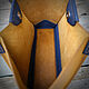 Handmade genuine leather tote bag. Tote Bag. woolenpaw. My Livemaster. Фото №5