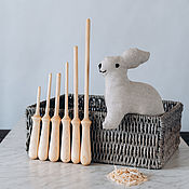 Материалы для творчества handmade. Livemaster - original item Set of sticks for stuffing toys, pillows (wooden corkscrews) SHN1. Handmade.