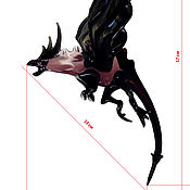 Glass micro figurine lizard Aranda, Dieri, Alorica and Binbing