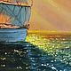 Golden sails. Pictures. Irene's gallery. Oil paintings.. My Livemaster. Фото №4