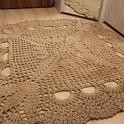 Для дома и интерьера handmade. Livemaster - original item Square jute carpet .. Handmade.